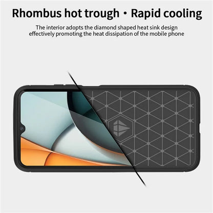 MOFI JK TPU Series-1 For Xiaomi Redmi A3 Protective Case TPU Phone Cover Carbon Fiber Texture