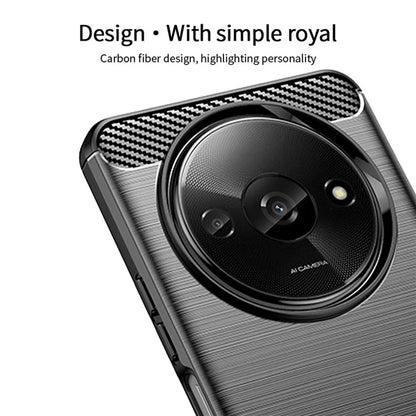 MOFI JK TPU Series-1 For Xiaomi Redmi A3 Protective Case TPU Phone Cover Carbon Fiber Texture