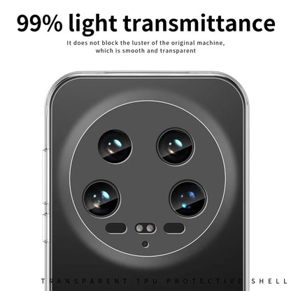 MOFI For Xiaomi 14 Ultra TPU Case Transparent Phone Cover Anti-scratch