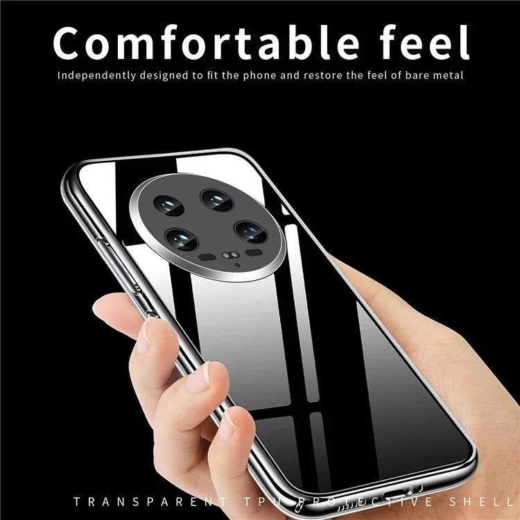 MOFI For Xiaomi 14 Ultra TPU Case Transparent Phone Cover Anti-scratch