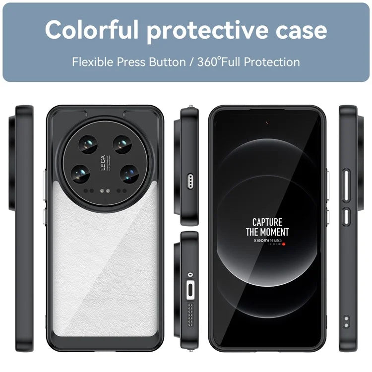 For Xiaomi 14 Ultra Case Drop-resistant TPU+Acrylic Phone Protective Cover