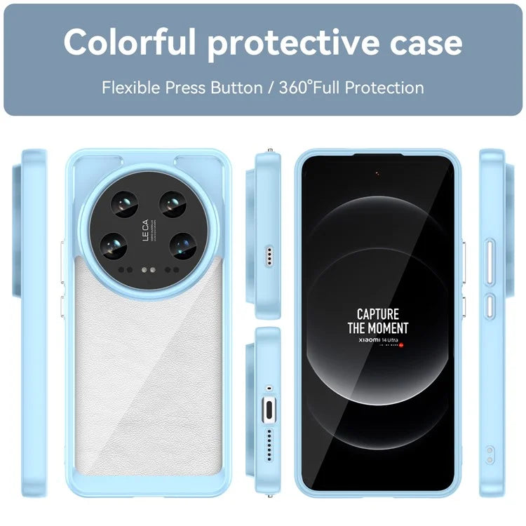 For Xiaomi 14 Ultra Case Drop-resistant TPU+Acrylic Phone Protective Cover