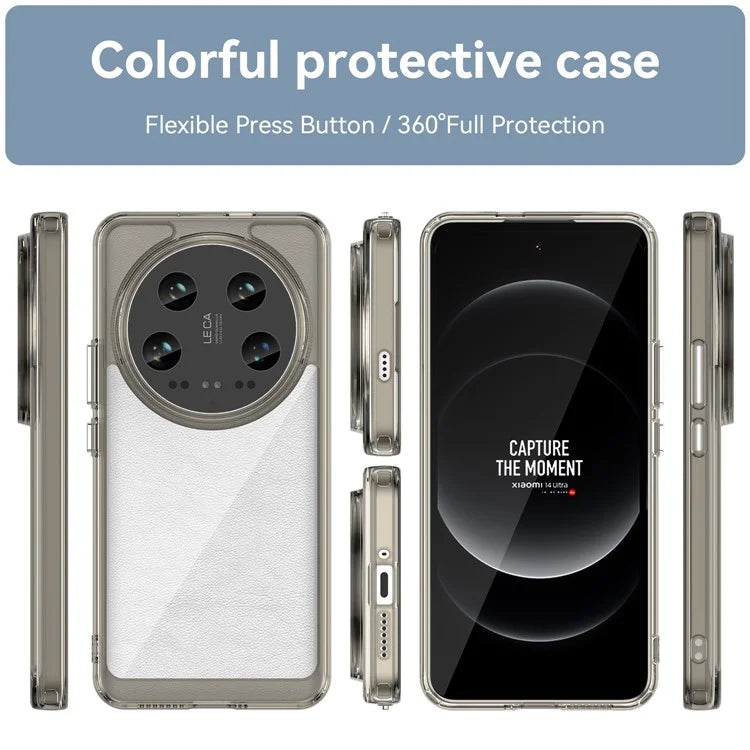 For Xiaomi 14 Ultra Case Drop-resistant TPU+Acrylic Phone Protective Cover