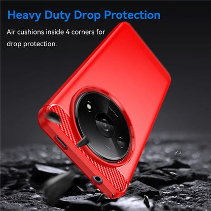For Xiaomi Redmi A3 TPU Case Brushed Carbon Fiber Texture Phone Cover