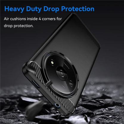 For Xiaomi Redmi A3 TPU Case Brushed Carbon Fiber Texture Phone Cover