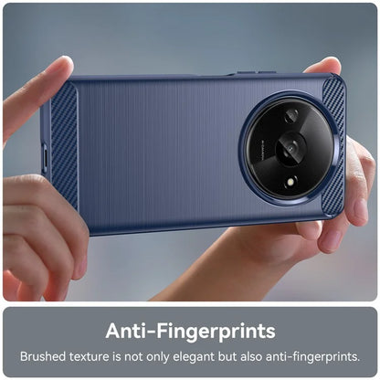 For Xiaomi Redmi A3 TPU Case Brushed Carbon Fiber Texture Phone Cover