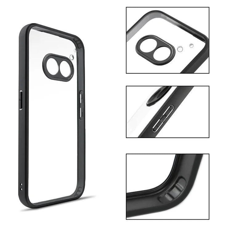 For Nothing Phone (2a) Case Shock Absorbing TPU + PC Clear Phone Cover