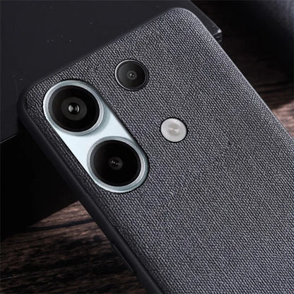 For Xiaomi Redmi Note 13 4G Case Cloth Texture Hard PC Protective Phone Cover