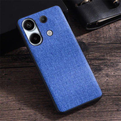 For Xiaomi Redmi Note 13 4G Case Cloth Texture Hard PC Protective Phone Cover