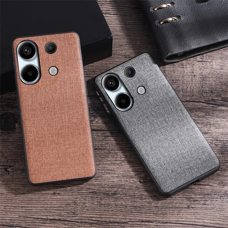 For Xiaomi Redmi Note 13 4G Case Cloth Texture Hard PC Protective Phone Cover