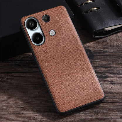 For Xiaomi Redmi Note 13 4G Case Cloth Texture Hard PC Protective Phone Cover