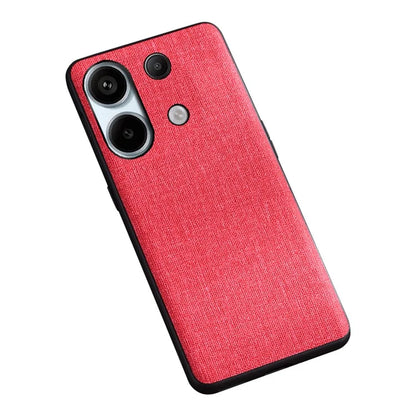 For Xiaomi Redmi Note 13 4G Case Cloth Texture Hard PC Protective Phone Cover