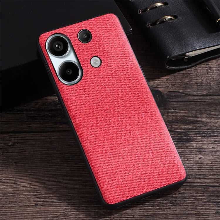 For Xiaomi Redmi Note 13 4G Case Cloth Texture Hard PC Protective Phone Cover