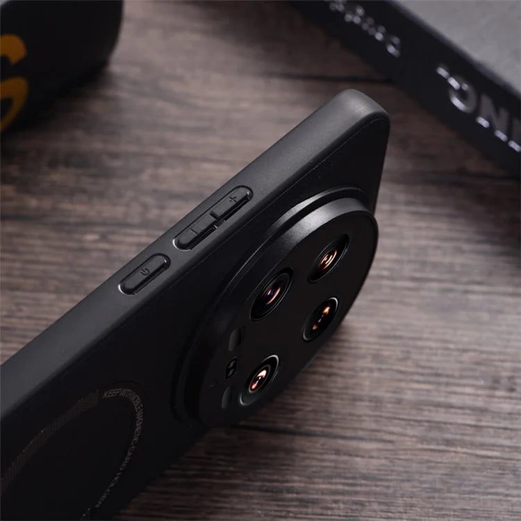For Xiaomi 14 Ultra Magnetic Case PU Leather Coated TPU Cover Compatible with MagSafe