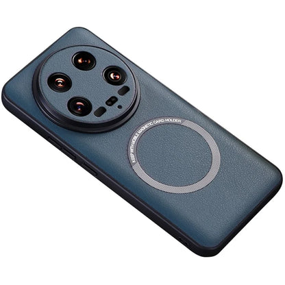 For Xiaomi 14 Ultra Magnetic Case PU Leather Coated TPU Cover Compatible with MagSafe