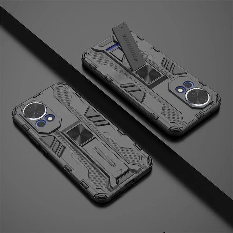 For Huawei nova 12 5G Case PC + TPU Scratch-proof Phone Cover with Foldable Kickstand