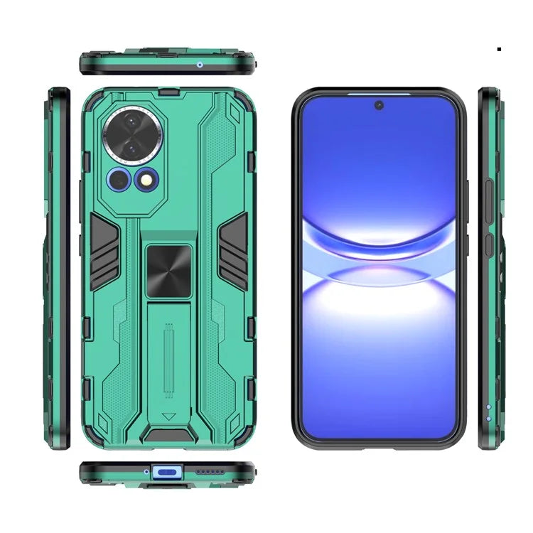 For Huawei nova 12 5G Case PC + TPU Scratch-proof Phone Cover with Foldable Kickstand