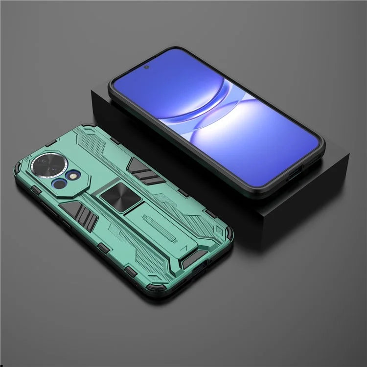 For Huawei nova 12 5G Case PC + TPU Scratch-proof Phone Cover with Foldable Kickstand