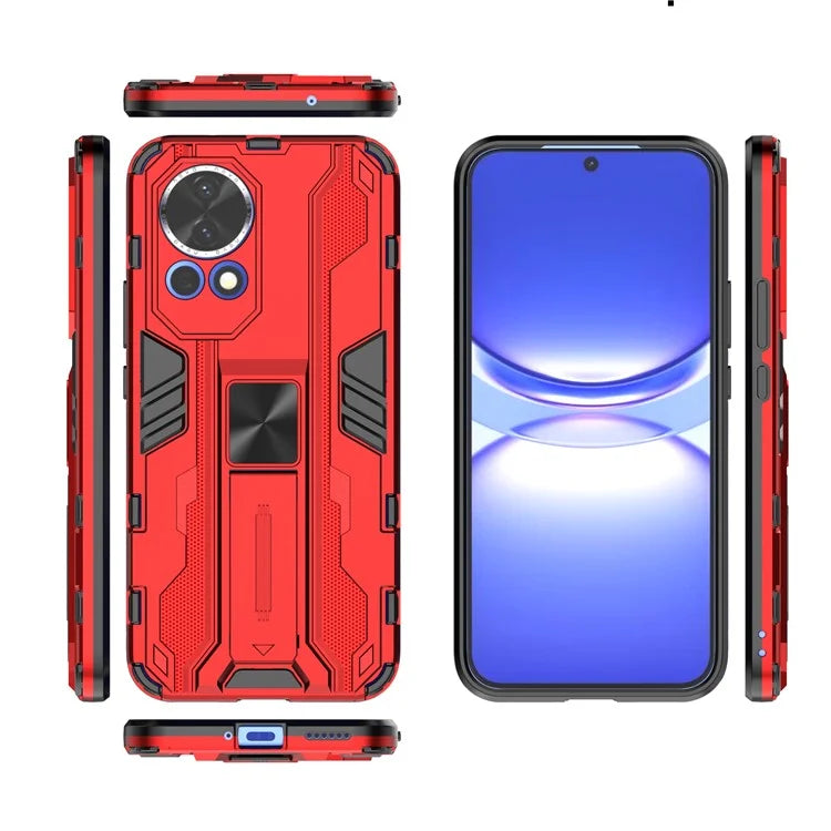 For Huawei nova 12 5G Case PC + TPU Scratch-proof Phone Cover with Foldable Kickstand