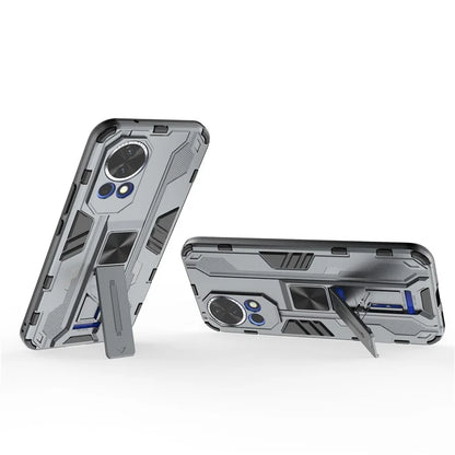 For Huawei nova 12 5G Case PC + TPU Scratch-proof Phone Cover with Foldable Kickstand