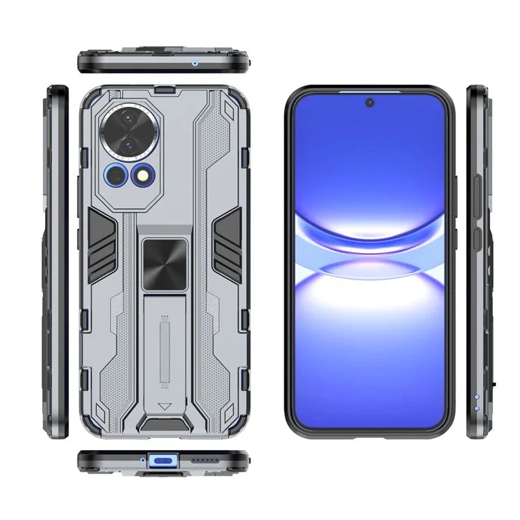 For Huawei nova 12 5G Case PC + TPU Scratch-proof Phone Cover with Foldable Kickstand