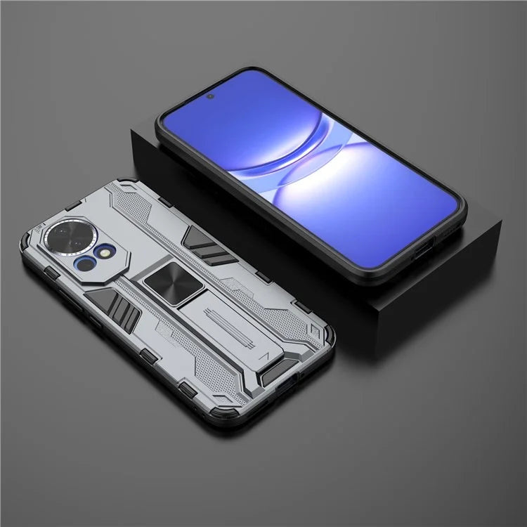 For Huawei nova 12 5G Case PC + TPU Scratch-proof Phone Cover with Foldable Kickstand