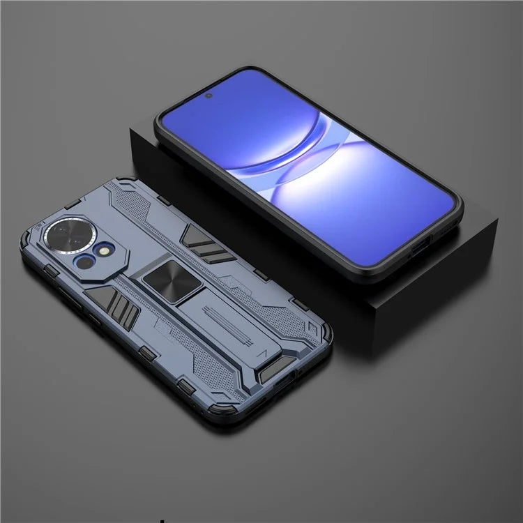 For Huawei nova 12 5G Case PC + TPU Scratch-proof Phone Cover with Foldable Kickstand