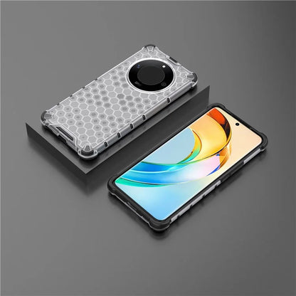For Honor X50 5G / X9b 5G / Magic6 Lite 5G Case PC+TPU Anti-scratch Phone Shell with Honeycomb Design