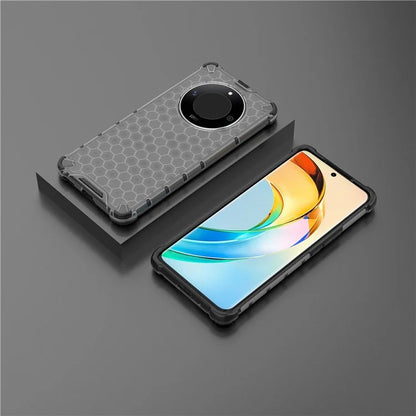 For Honor X50 5G / X9b 5G / Magic6 Lite 5G Case PC+TPU Anti-scratch Phone Shell with Honeycomb Design