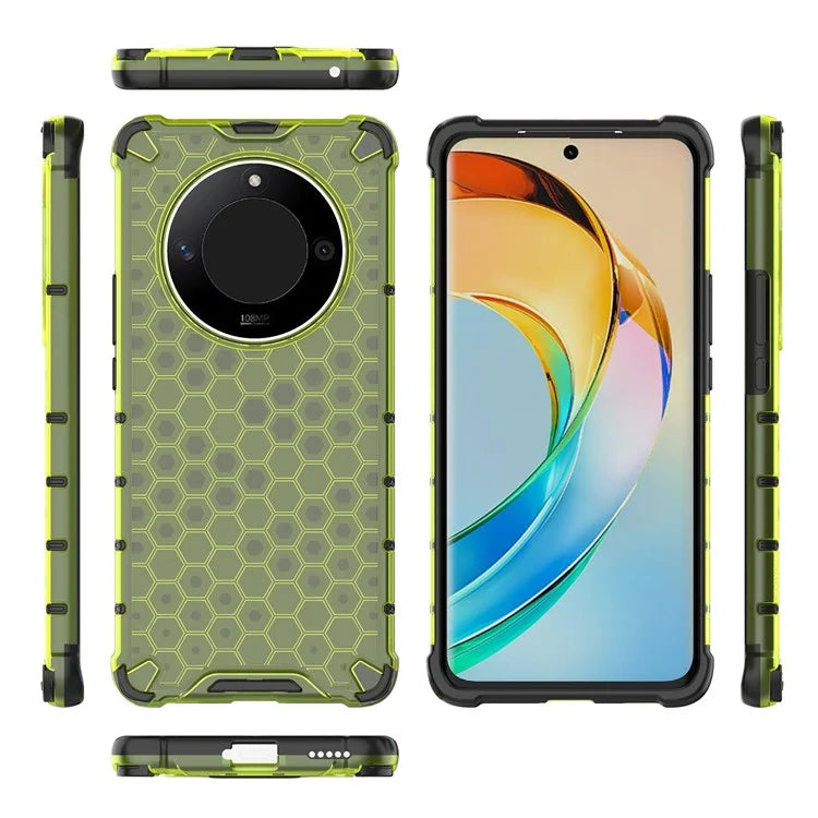 For Honor X50 5G / X9b 5G / Magic6 Lite 5G Case PC+TPU Anti-scratch Phone Shell with Honeycomb Design