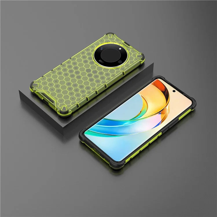 For Honor X50 5G / X9b 5G / Magic6 Lite 5G Case PC+TPU Anti-scratch Phone Shell with Honeycomb Design