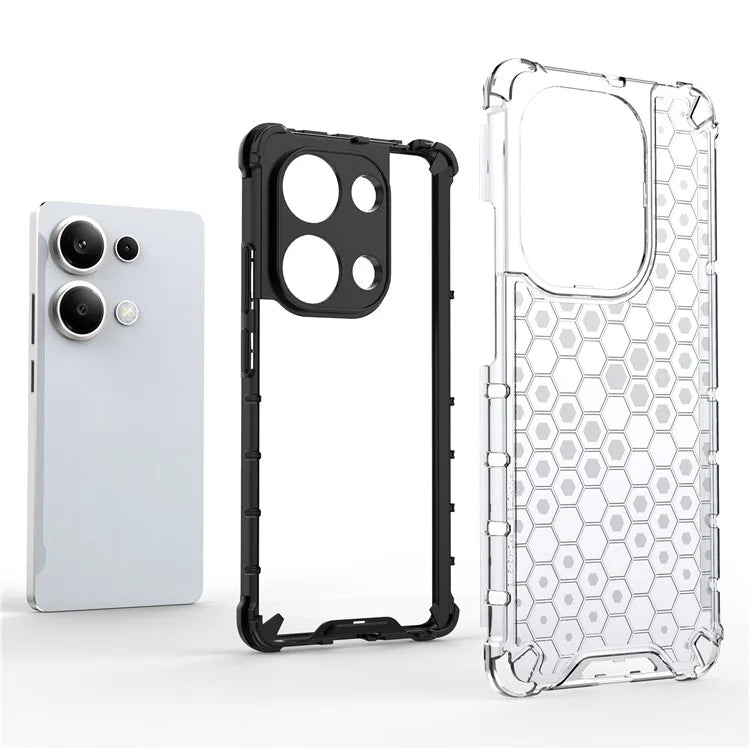 For Xiaomi Redmi Note 13 Pro 4G / Poco M6 Pro 4G Cell Phone Cases Soft TPU Hard PC Back Shell