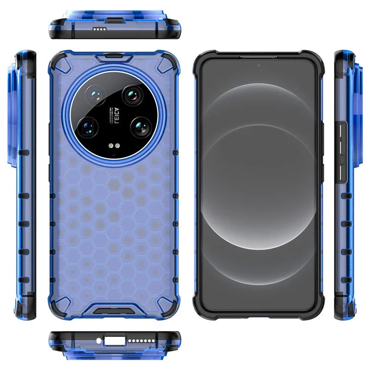 Phone Case for Xiaomi 14 Ultra Shell PC + TPU Hybrid Honeycomb Design Cover