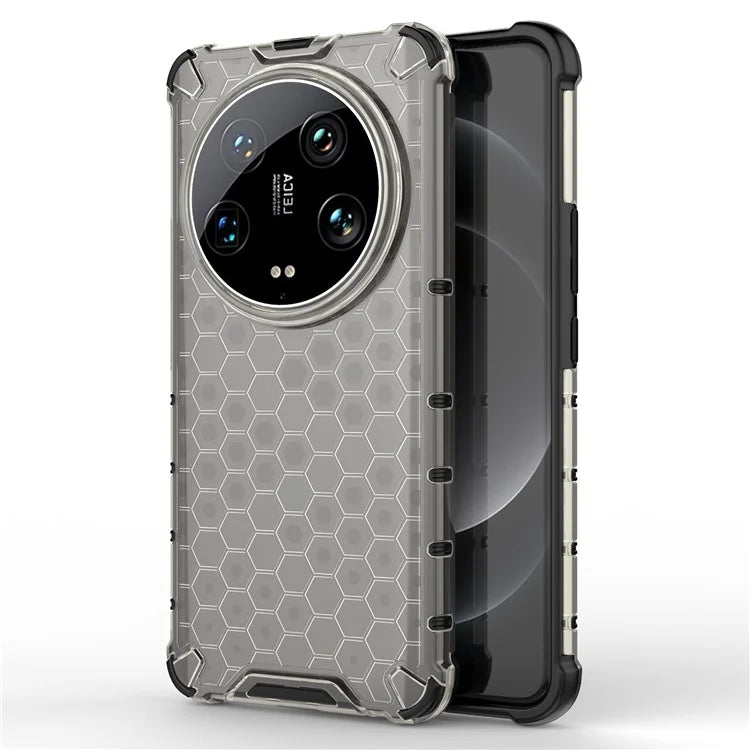 Phone Case for Xiaomi 14 Ultra Shell PC + TPU Hybrid Honeycomb Design Cover