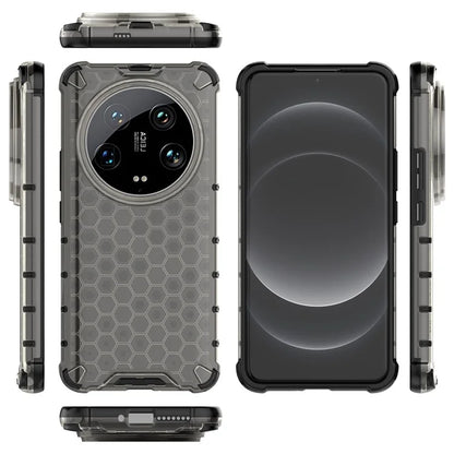 Phone Case for Xiaomi 14 Ultra Shell PC + TPU Hybrid Honeycomb Design Cover