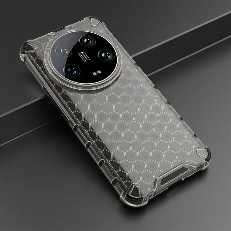 Phone Case for Xiaomi 14 Ultra Shell PC + TPU Hybrid Honeycomb Design Cover