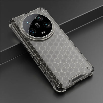 Phone Case for Xiaomi 14 Ultra Shell PC + TPU Hybrid Honeycomb Design Cover