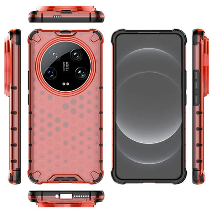 Phone Case for Xiaomi 14 Ultra Shell PC + TPU Hybrid Honeycomb Design Cover