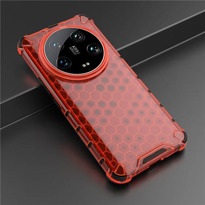 Phone Case for Xiaomi 14 Ultra Shell PC + TPU Hybrid Honeycomb Design Cover
