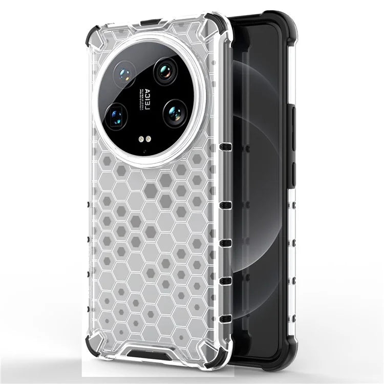 Phone Case for Xiaomi 14 Ultra Shell PC + TPU Hybrid Honeycomb Design Cover