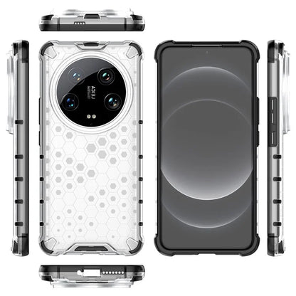 Phone Case for Xiaomi 14 Ultra Shell PC + TPU Hybrid Honeycomb Design Cover