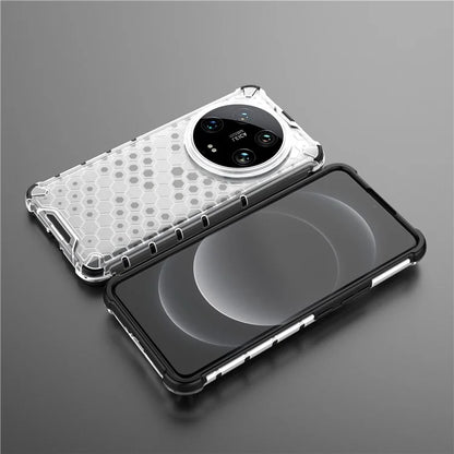 Phone Case for Xiaomi 14 Ultra Shell PC + TPU Hybrid Honeycomb Design Cover