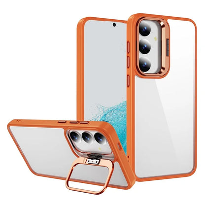For Samsung Galaxy S24 Case TPU+Acrylic Kickstand Anti-Drop Phone Cover