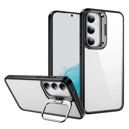 For Samsung Galaxy S24 Case TPU+Acrylic Kickstand Anti-Drop Phone Cover