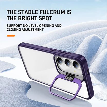 For Samsung Galaxy S24 Case TPU+Acrylic Kickstand Anti-Drop Phone Cover
