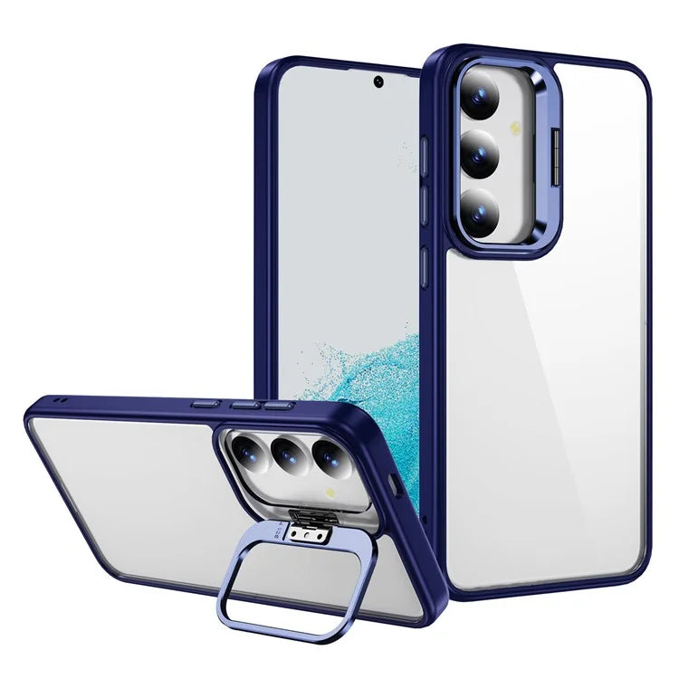For Samsung Galaxy S24 Case TPU+Acrylic Kickstand Anti-Drop Phone Cover