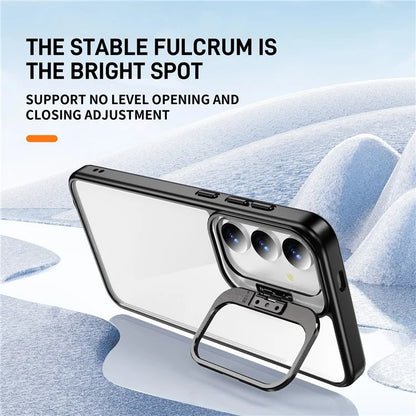 For Samsung Galaxy S24 Case TPU+Acrylic Kickstand Anti-Drop Phone Cover