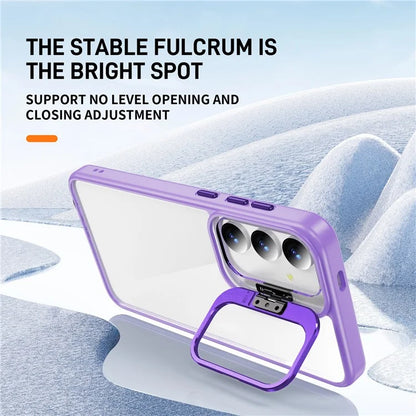For Samsung Galaxy S24 Case TPU+Acrylic Kickstand Anti-Drop Phone Cover