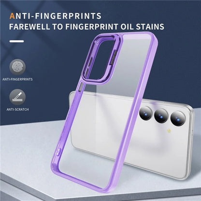 For Samsung Galaxy S24 Case TPU+Acrylic Kickstand Anti-Drop Phone Cover