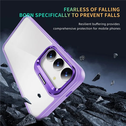 For Samsung Galaxy S24 Case TPU+Acrylic Kickstand Anti-Drop Phone Cover